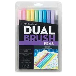 TOMBOW DUAL BRUSH MARKER SET 10/PASTEL TB56187