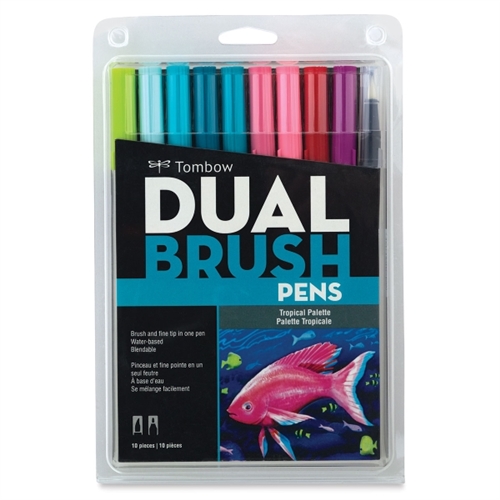 Tombow Dual Brush Pen Set, 10 Desert Floral