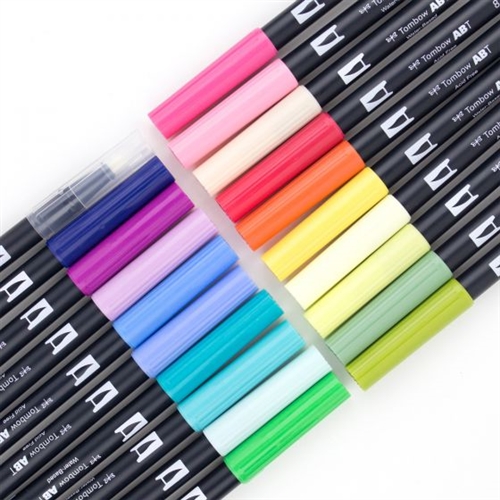 Tombow Dual Brush Marker - Primary Palette
