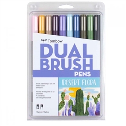 TOMBOW DUAL BRUSH MARKER SET 10/DESERT FLORA TB56197