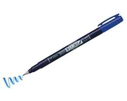 FUDENOSUKE BRUSH PEN FINE BLUE TB56425