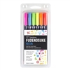 FUDENOSUKE BRUSH PEN SET/6 NEON COLORS TB56437