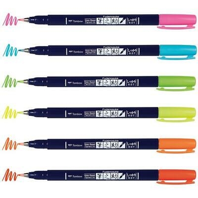 Brush Markers 6 Fluorescent Colors