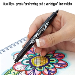 MARKER TOMBOW MONO TWIN TIP BLACK TB56499