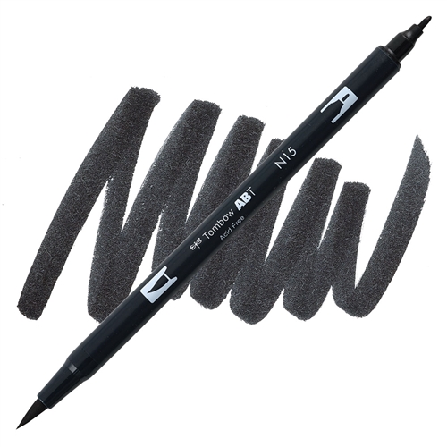 Tombow Dual Brush Pen - N15 - Black