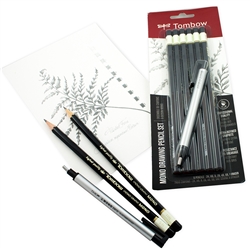 DRAWING PENCIL SET TOMBOW W MONO ZERO ERASER 7PC TB61002