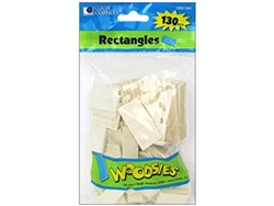 WOODSIES RECTANGLES 130CT LOEW CORNELL 1021189-disc