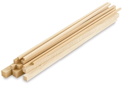 Dowels Assorted Square, 12 long - 10 ct. 1021231