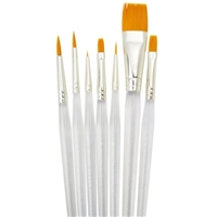 BRUSH SET ROYAL CLEAR CHOICE 7/PK - ACRYLIC/OIL/WATERCOLOR RYCL-7