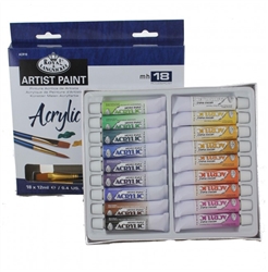 ACRYLIC SET ROYAL 18COL 12ML W/ BRUSHES ACR18