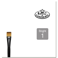 BRUSH ESSENTIALS BRIGHT-FLAT 1 MR43B-1	  