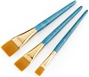 BRUSH SET ROYAL 3PC GOLD NYLON HAIR - ACRYLIC/ OIL/WATERCOLOR RYRSET-9185