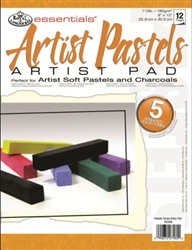 PASTEL PAD ROYAL 9X12 5 TONES 12SH RD356