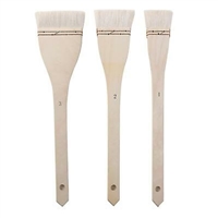 BRUSH SET ROYAL 3PC SOFT GOAT HAIR HAKE LARGE AREA - WATERCOLOR RART-115