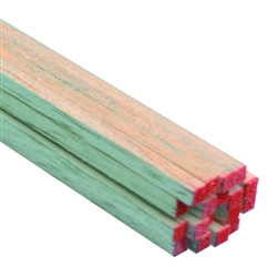 BALSA STRIP 3.2mm x 3.2mm x 91.4cm 36YY MI6044