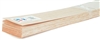 BALSA SHEET 2.5mm x 7.6mm x 91.4cm 10YY MI6303