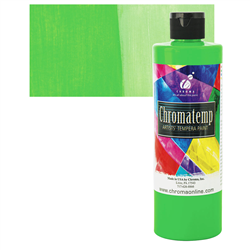 TEMPERA FLUORESCENT GREEN 250ML CHROMATEMP 2215