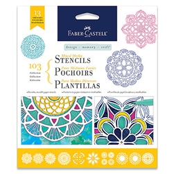 MANDALA STENCIL SET CARDBOARD 10PC FC770610