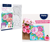 FABER CASTELL PAINT BY NUMBER WATERCOLOR SET BOLD FLORAL FC770630