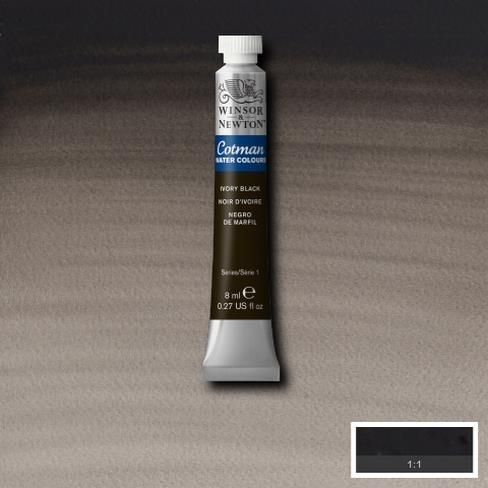 Winsor & Newton : Watercolor Marker : Ivory Black