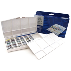 WATERCOLOR SET COTMAN - 24 HALF PAN PAINTING PLUS SET	 WN0390376