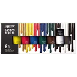 ACRYLIC SET LIQUITEX BASICS SET 8X75 ML TUBES LQ101008