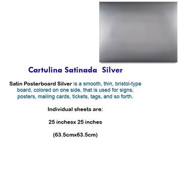 CARTULINA SATINADA SILVER 10040