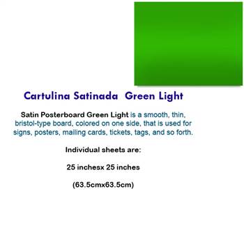 CARTULINA SATINADA GREEN LIGHT 10078