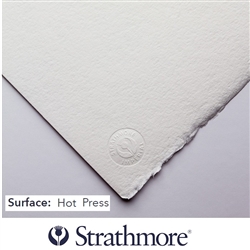 WATERCOLOR PAPER STRATHMORE IMPERIAL 500 SERIES 140LB-300gr 22x30 inches HOT PRESS-COTTON 140-3