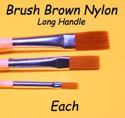 BRUSH 1807 BROWN NYLON  LH FLATS 1807