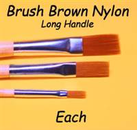 BRUSH 1807 BROWN NYLON  LH FLATS 1807