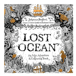 COLORING BOOK LOST OCEAN 7.2x7.2 inches 24 pages CY8849