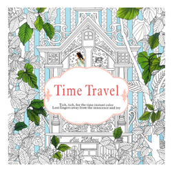 COLORING BOOK TIME TRAVEL 7.2x7.2 inches 24 pages CY8850