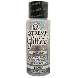 GLITTER PAINT SILVER 2OZ 2787