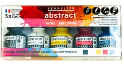 INK SET SENNELIER ABSTRACT PRIMARY - 30ML SET/5 SV13422000