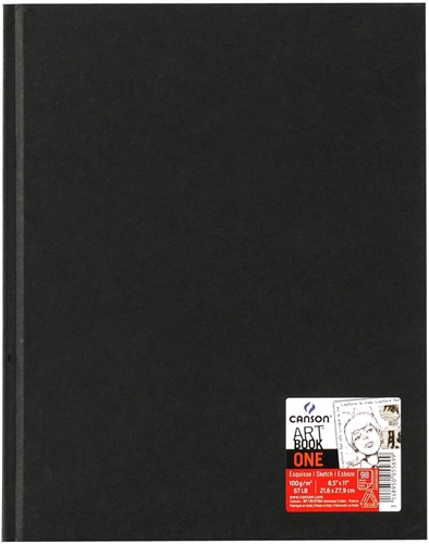 6 Pack: Canson® Black Hardcover Sketchbook, 8.5 x 11 