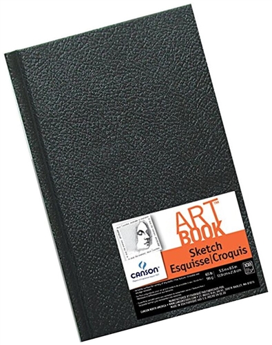 Bienfang Sketchbook 8 12 x 5 12 100 Sheets 200 Pages White