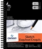 SKETCH PAD CANSON UNIVERSAL 9X12 65LBS 100SH SPIRAL CN100510851