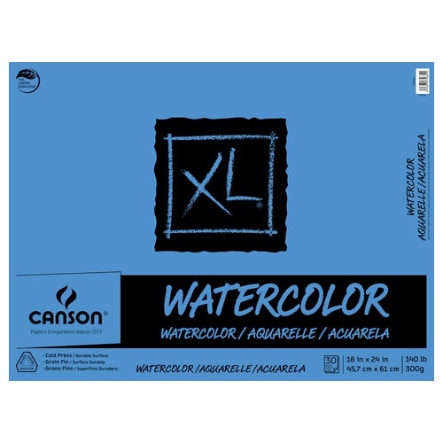 XL WATERCOLOR PAD CANSON 18X24 30SH CN100510944