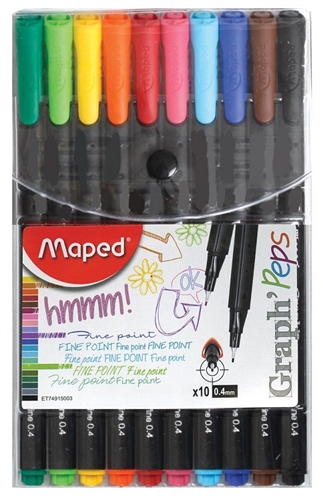 MAPED HP felt-tip pen set, MAPED "Harry Potter Teens", 4  different colours