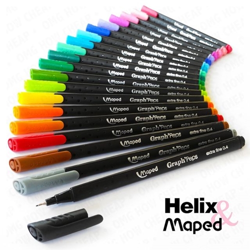 Maped Color'Peps XXL Brush Markers - Set of 5, BLICK Art Materials