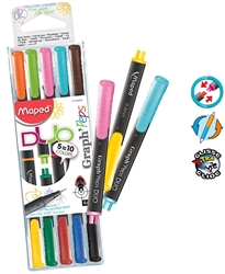 MARKER SET MAPED GRAPH - PEPS FELT PEN DUO CONNECT 10/SET  HX749250