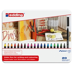 EDDING 1300 FIBER PEN SET 20 COLORS ED1300-20