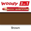 WATER SOLUBLE WAX PENCIL STABILO WOODY BROWN SW880-630