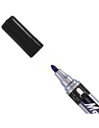 MARKER MARK 4 ALL BLACK PERMANENT ROUND TIP 651-46