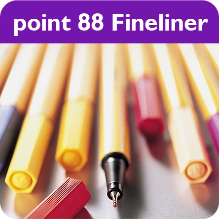  Stabilo Point 88 Fineliner Pens, 0.4 mm - 20-Color
