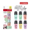 HIGHLIGHTER STABILO MINI PASTEL SET 6PC SW07-06-27