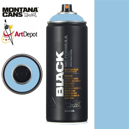 Montana Black Spray Paint - Lenor, 400 ml can