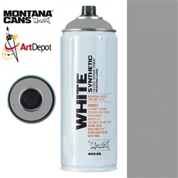 SPRAY MONTANA WHITE SERIES 400ml SILVER GLOSS MXW-SILVER