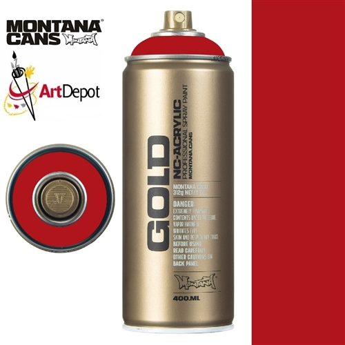 Montana Cans METALLIC EFFECT Spray Paint, 400ml, Red 